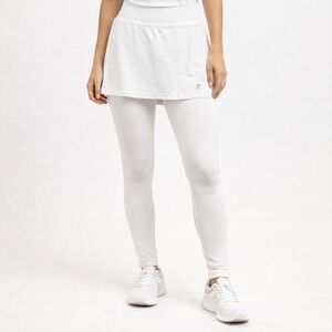 Sofibella Warmer Skirted Leggings White UPF 50 Tennis Golf Skort  Womens S NEW